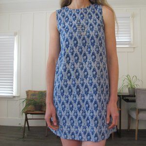 Mata Traders Blue Ikat Tunic Dress